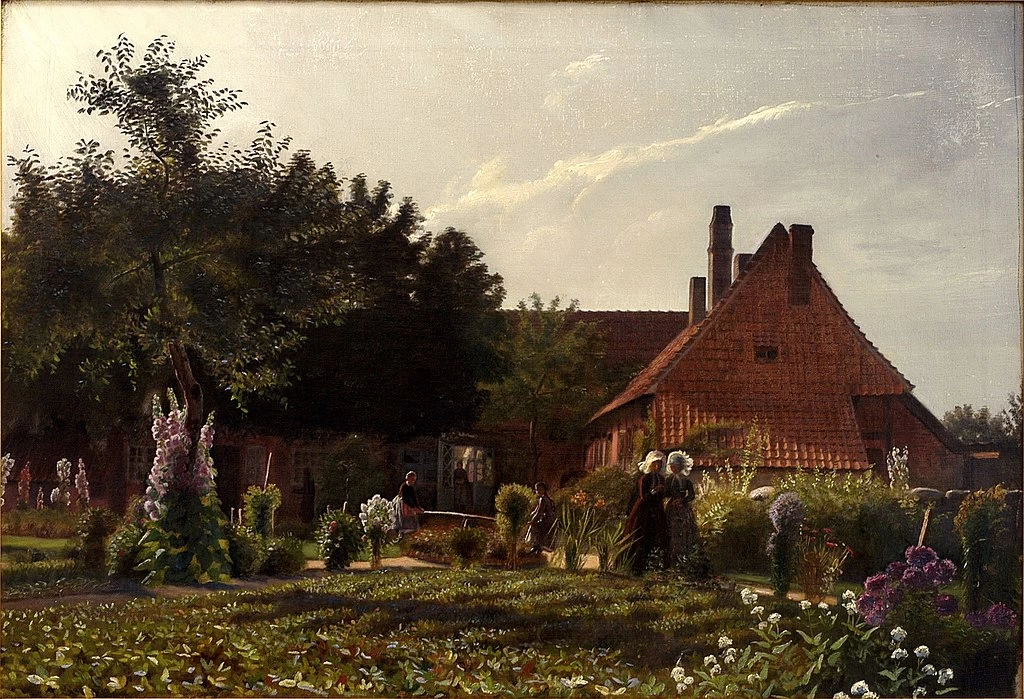 Kristian Zahrtmann - Giardino della nonna, Museo d'arte di Bornholm